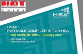 HSA HSAIL Introduction  Hot Chips 2013
