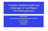 PAHS presentation to Nyaya Health