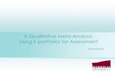 Using E-Portfolios for Assessment: A Qualitative Meta-Analysis