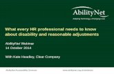 What every HR professional needs to know about reasonable adjustments