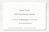 Open-Tamil text processing library