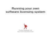 Droidcon London 2014 - Running Your Own Software Licensing System