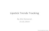 Lipstick trends tracking