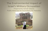 Palestine: The environmental impact of Israel's military occupation