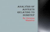 Analysis of adverts relating to dubstep