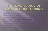 The importance of car air conditioning