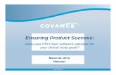 Covance: Does your PRO have sufficient validation for your clinical study goals?