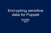 Encrypting sensitive data for puppet