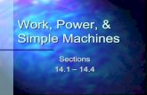 Work, Power, & Simple, Machines