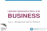 LIBRARY RESEARCH SKILLS IN BUSINESS