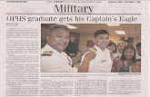 OPHS Grad Gets His CAPTAIN's Eagles -  Clay Today - Aug 6, 2009