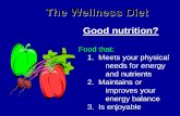 Wellness diet to be taught
