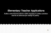 Elementary teacher applications  show