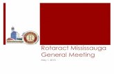 RCM General Meeting May 1, 2013