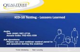 QualiTest icd 10 testing lessons learned - public