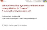 What drives the dynamics of bank debt renegotiation in Europe?