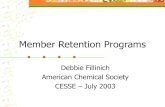 Member Retention Programs Debbie Fillinich