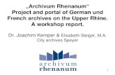 Archivum rhenanum präsentation jk + es