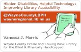 Hidden Disabilities, Helpful Technology: Improving Library Accessibility