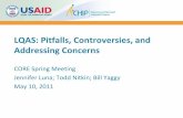 LQAS: Pitfalls, Controvery & Addressing Concerns_Luna, Nitkin, Yaggy_5.10.11