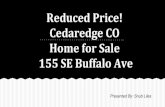 Reduced Price! Cedaredge CO Home for Sale - 155 SE Buffalo Ave
