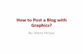 How to post a blog with graphics