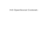 Hi5 Opensocial Code Lab Presentation
