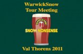 WarwickSnow Xmas Tour 2011 Presentation