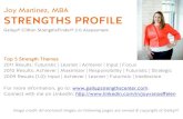 Joy Martinez, MBA - Strengths Profile
