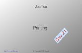 Day 21, adding printing to the Java open source office suite