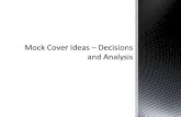 Mock Cover Ideas – Decisions and Analysis