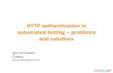Igor Cernopolc - Http authentication in automated testing - presentation