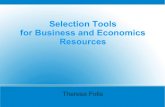 Business Selection Tools