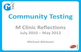 Community Testing: M Clinic Reflections