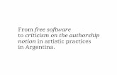 “Desde el software libre a la crítica a la noción de autor en las prácticas artísticas en Argentina” Lila Pagola Presentación en ISEA 2010