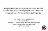 Integrating biodiversity conservation, health and community development