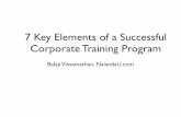 7 Key Elements of a Successful Corporate Training Program