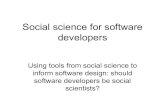 Social Science for Software Developers