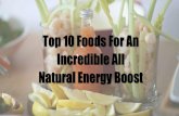Top 10 Foods For An Incredible All Natural Energy Boost