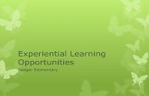 BE Experiential Learning Opportunities
