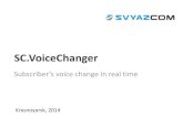 Changing the caller’s voice in real-time