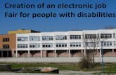 Creation of an electronic job fair for people with disabilities  - Take The Field 2014