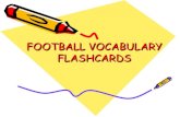 Football vocabulary flashcards