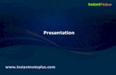 Presentation Instant Note+