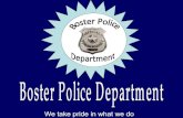 Boster police department presentation