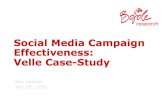 Case-study of social media effectiveness