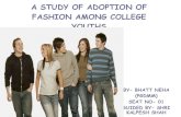 Final Study Of Fashion In Youths