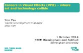 Birmingham University STEM/Film VFX careers talk 1 October 2014