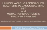Linking various approaches   teachers' pedagogical mindset and moral perspectives