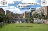 Article presentation on clinical trial